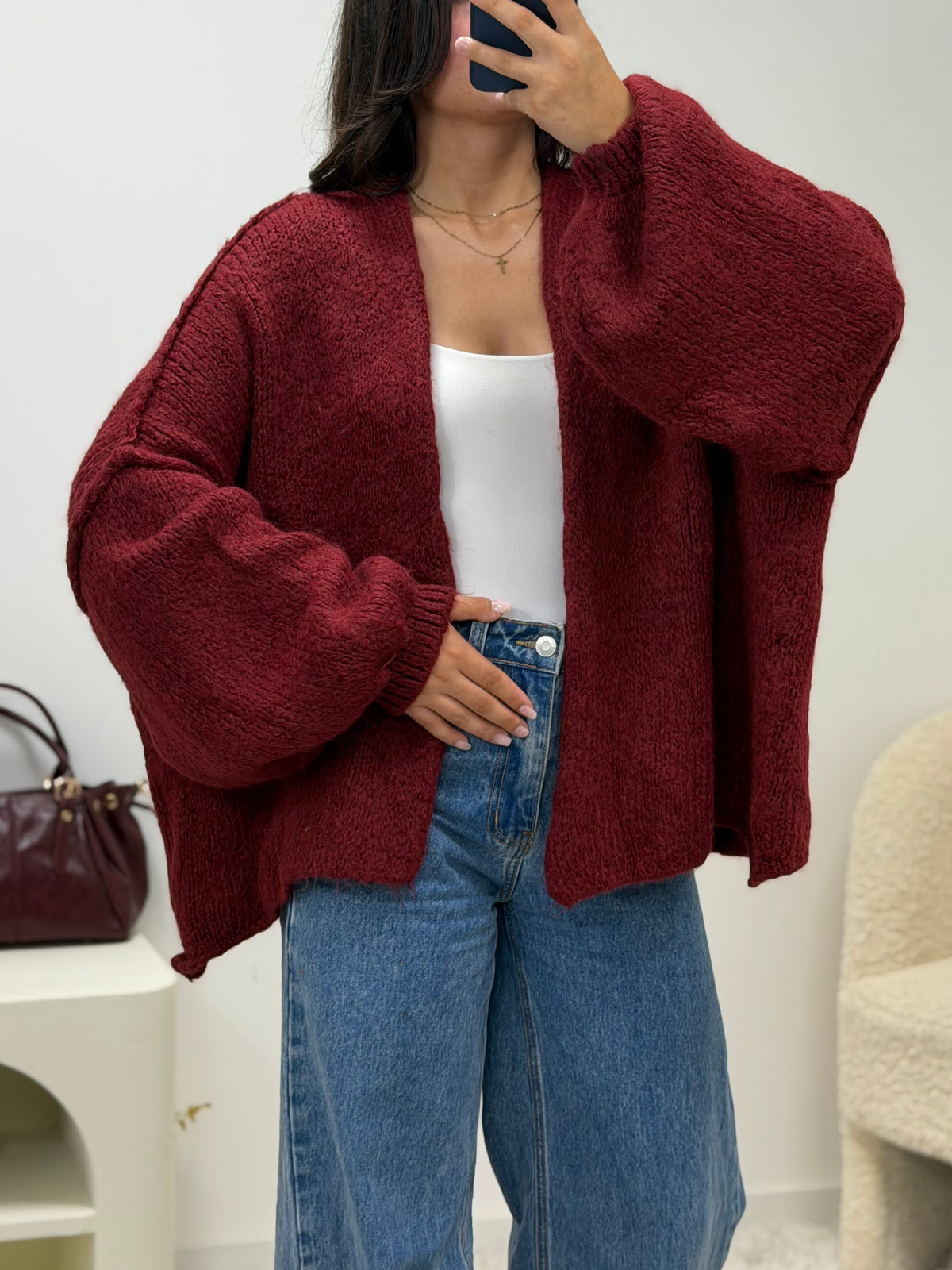 gilet Gilet CLARKE bordeaux dsclothes