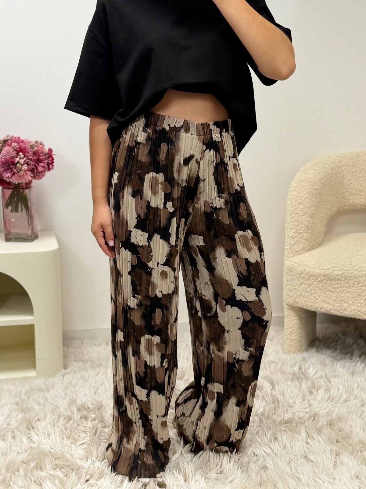 pantalon Pantalon MIRA aquarelle marron dsclothes