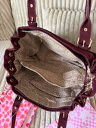 Sac LOLA XL suédine Bordeaux dsclothes