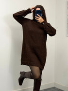 Robe pull ELO marron dsclothes
