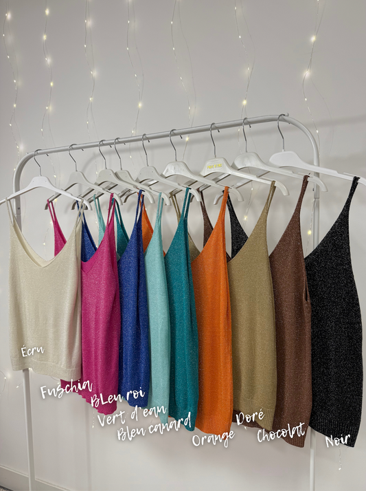 Tops à paillettes (doré)