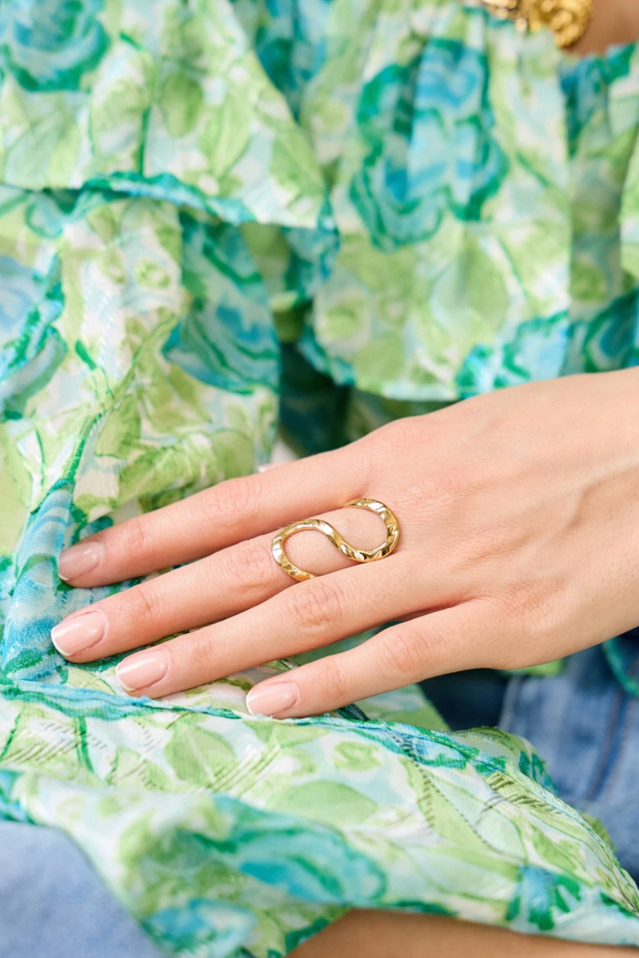 bague Bague Jessica doré | Acier inoxydable dsclothes