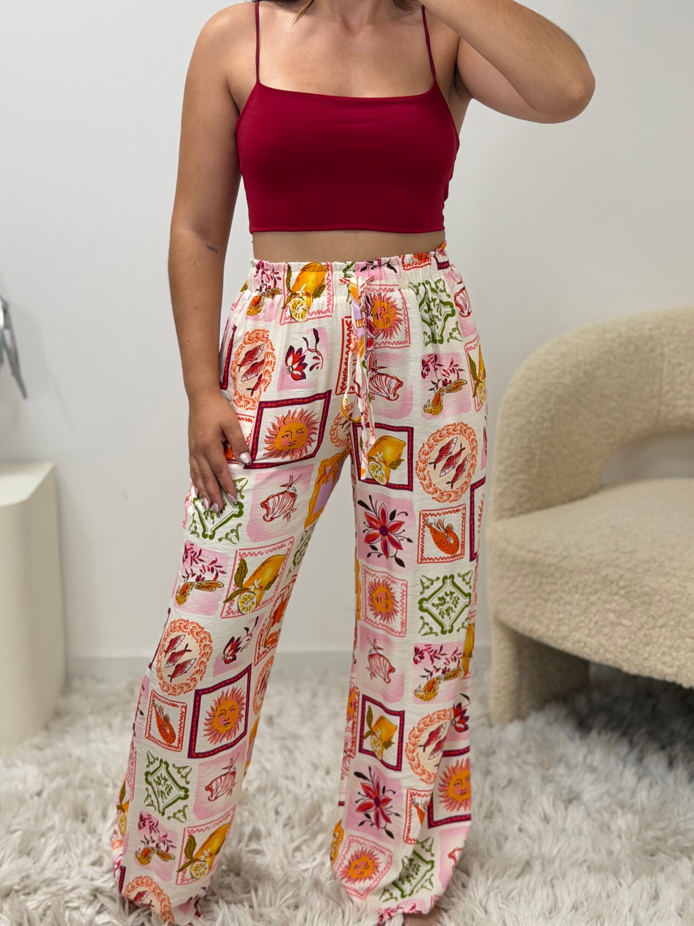 Pantalon Dolce fluide en viscose femme - vue dos - Ds'Clothes