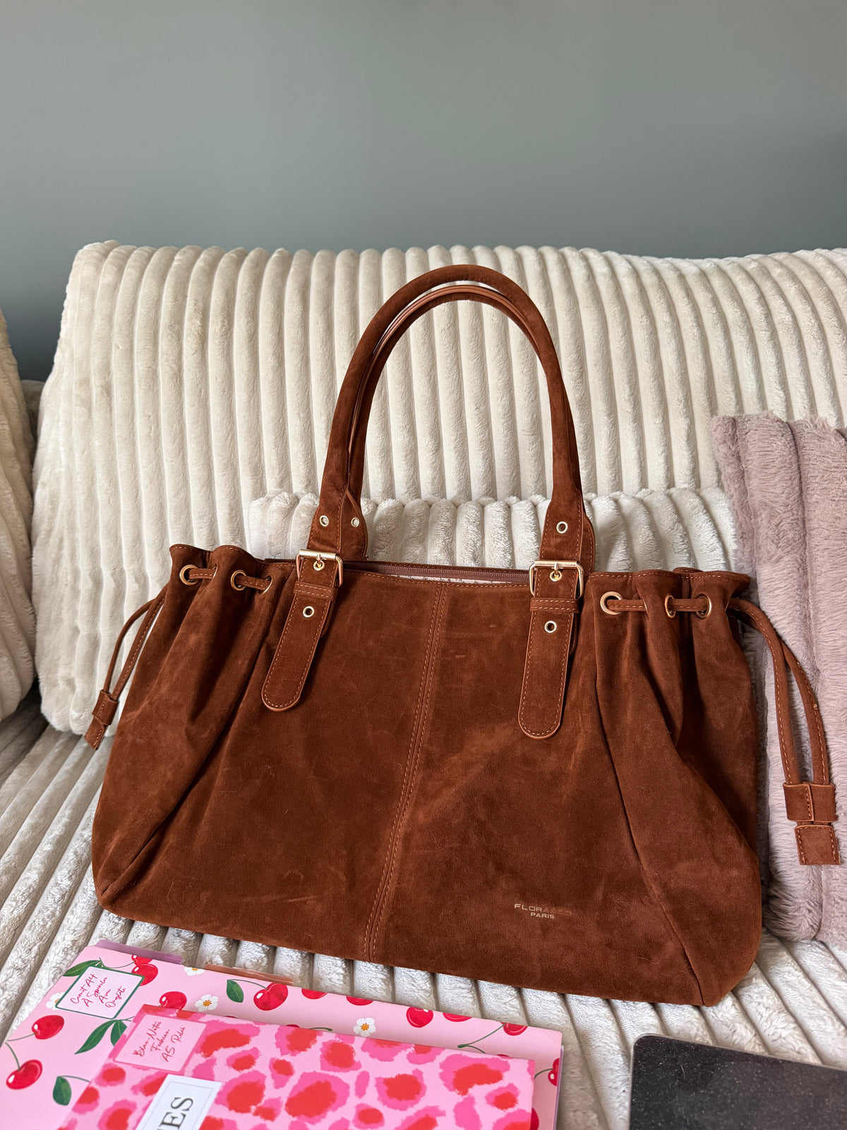 Sac LOLA XL suédine camel dsclothes