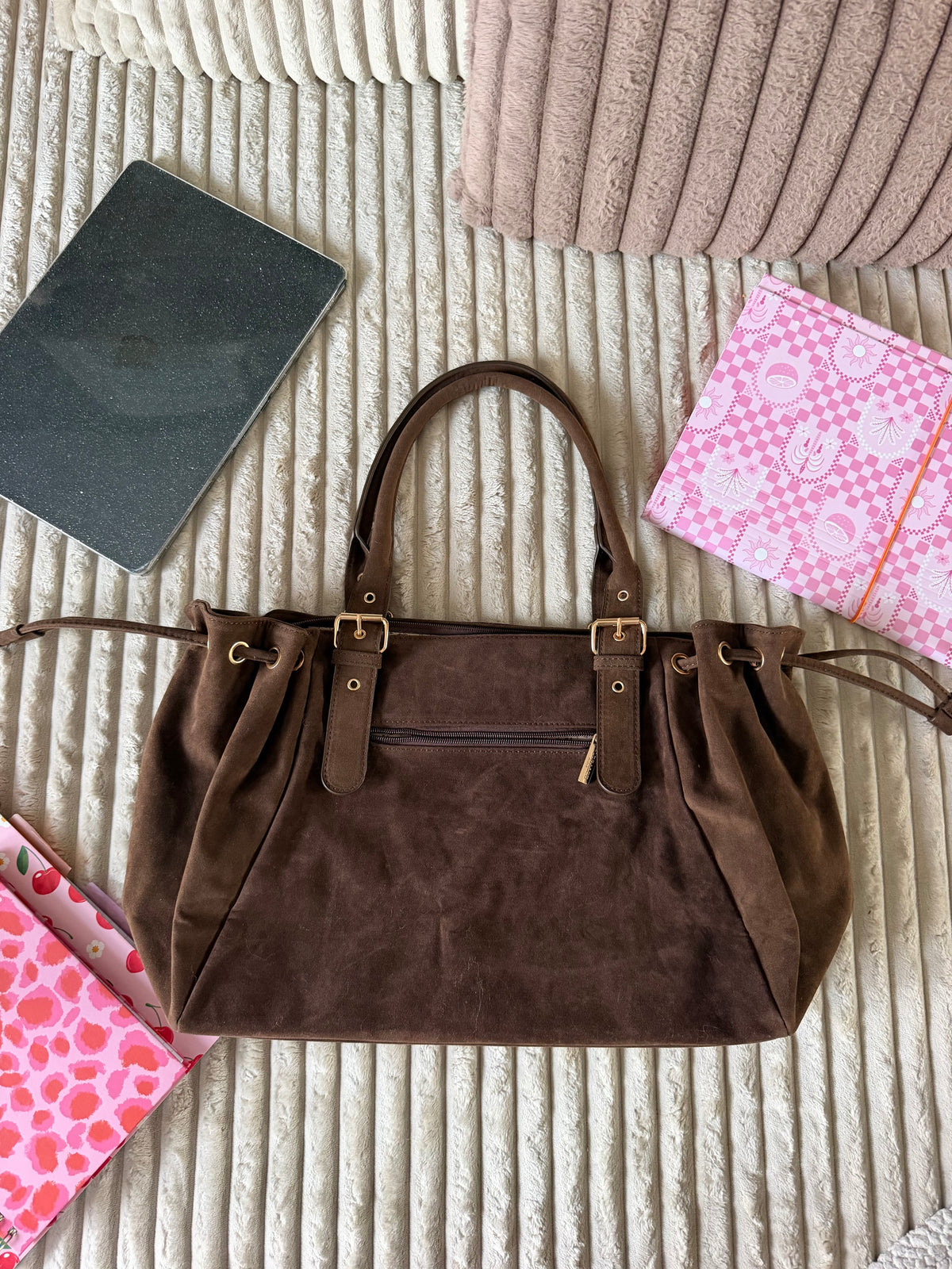 Sac LOLA XL suédine marron dsclothes
