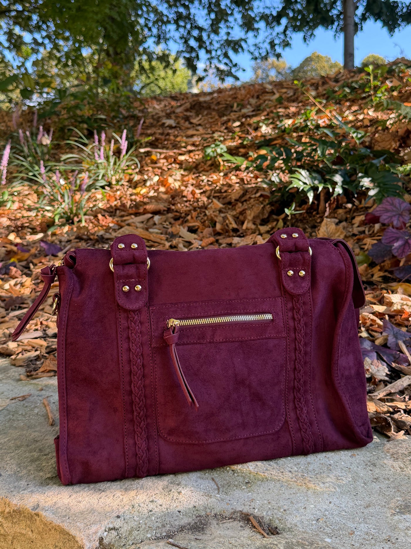 sac Sac MILO suédine bordeaux dsclothes