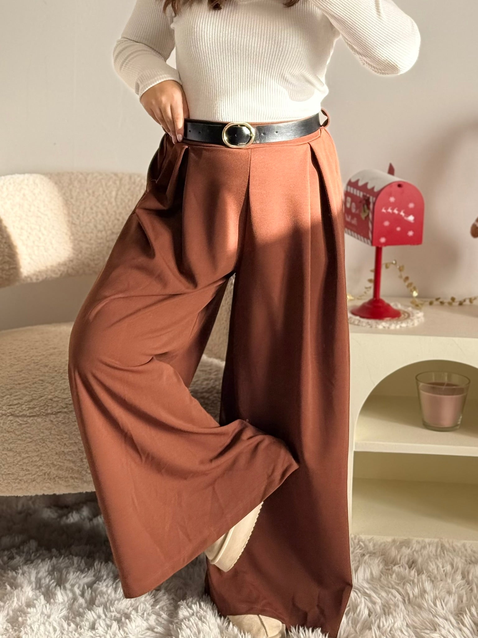 pantalon Pantalon Youna marron dsclothes
