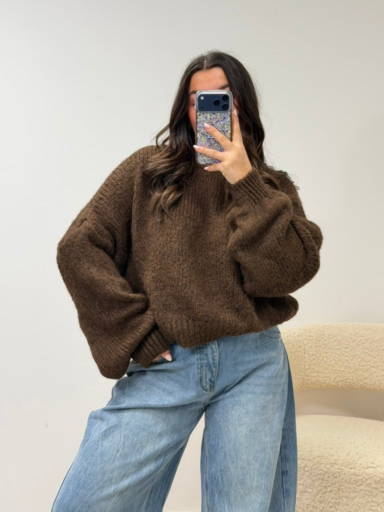 pull pull BELLE marron dsclothes