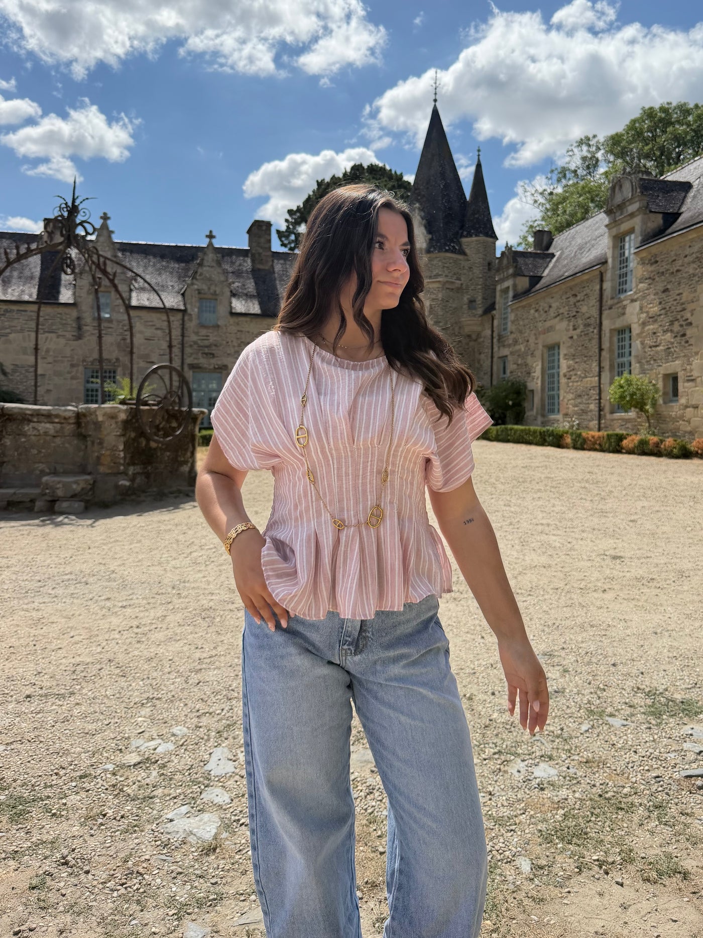 haut Blouse Cléa rose dsclothes