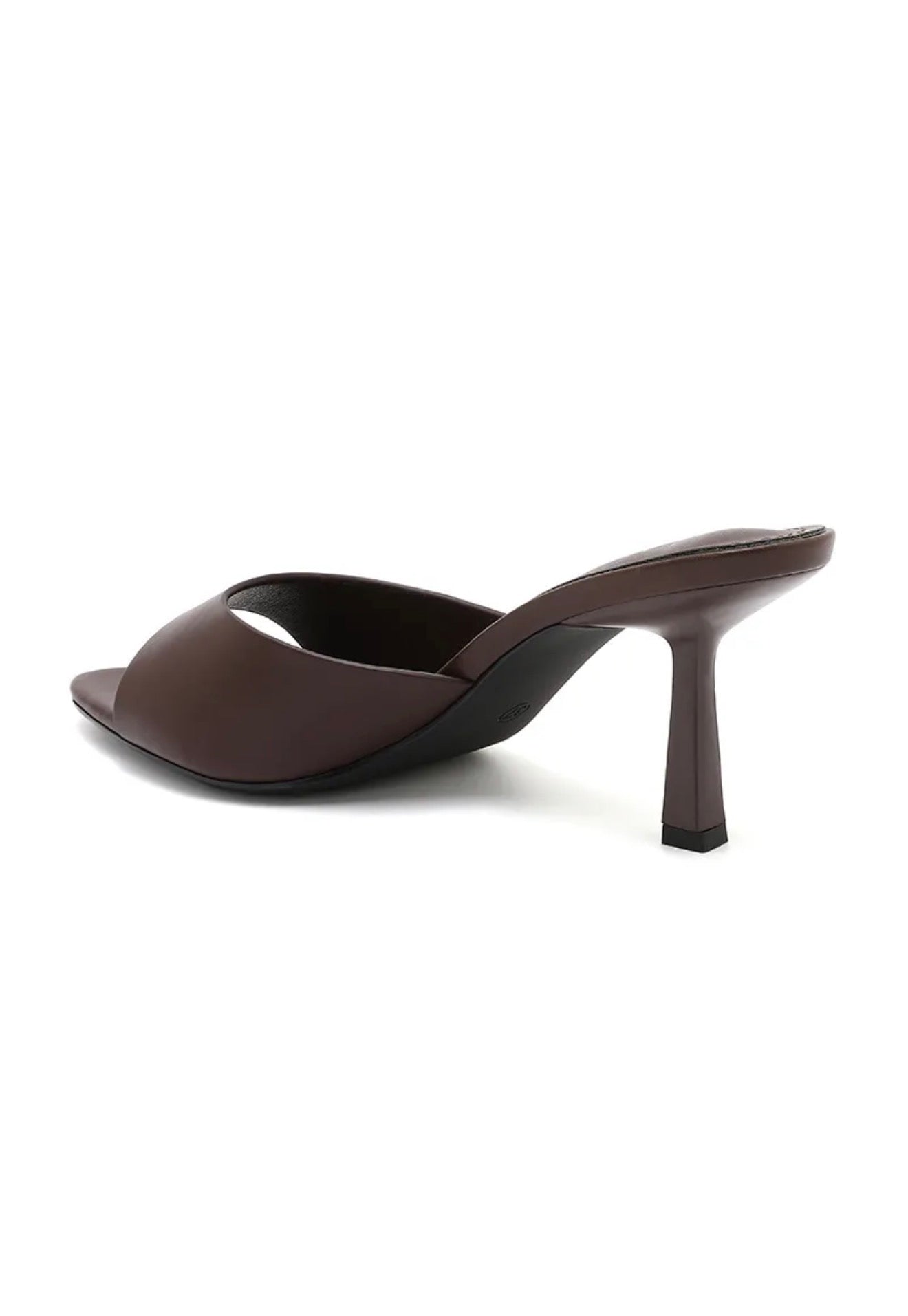 Mules à talon marron femme portées - Ds'Clothes