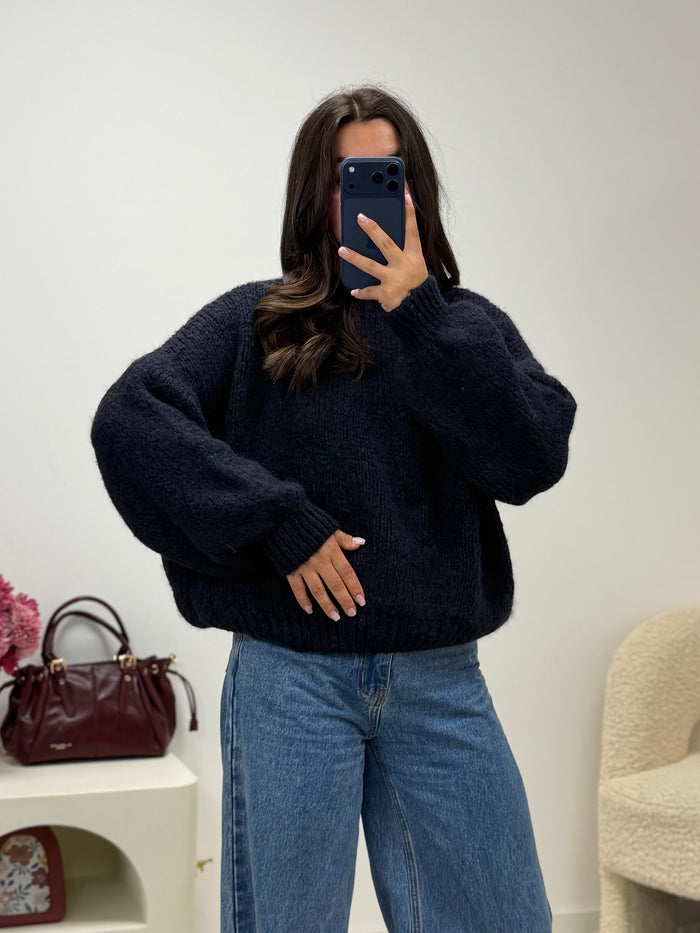 pull Pull BELLE bleu marine dsclothes