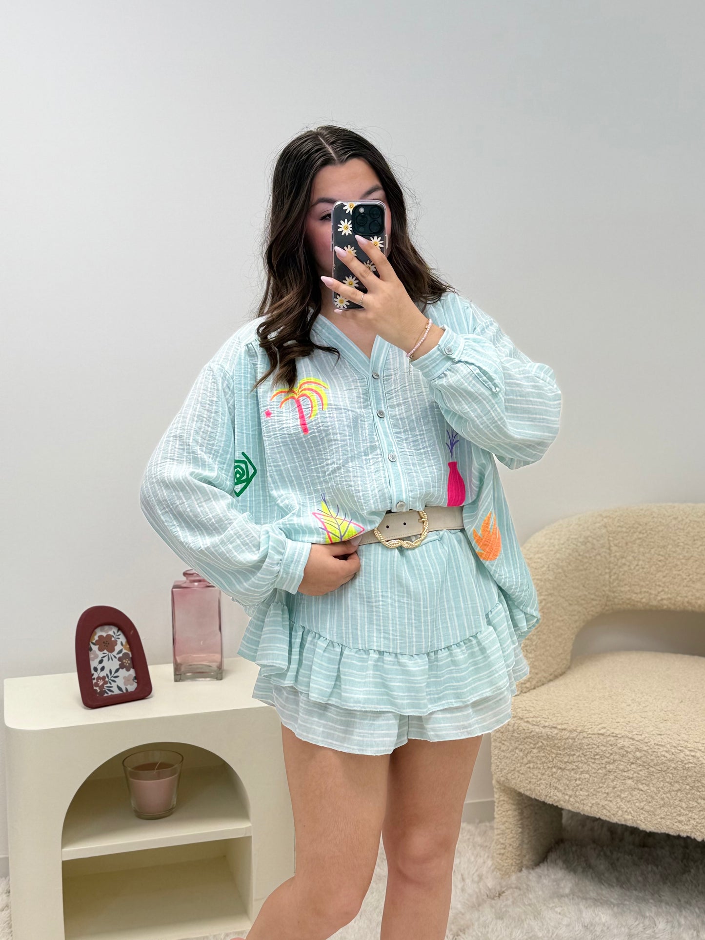 jupe-short BORA bleu