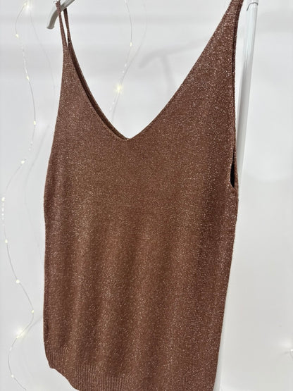 Tops à paillettes (doré)