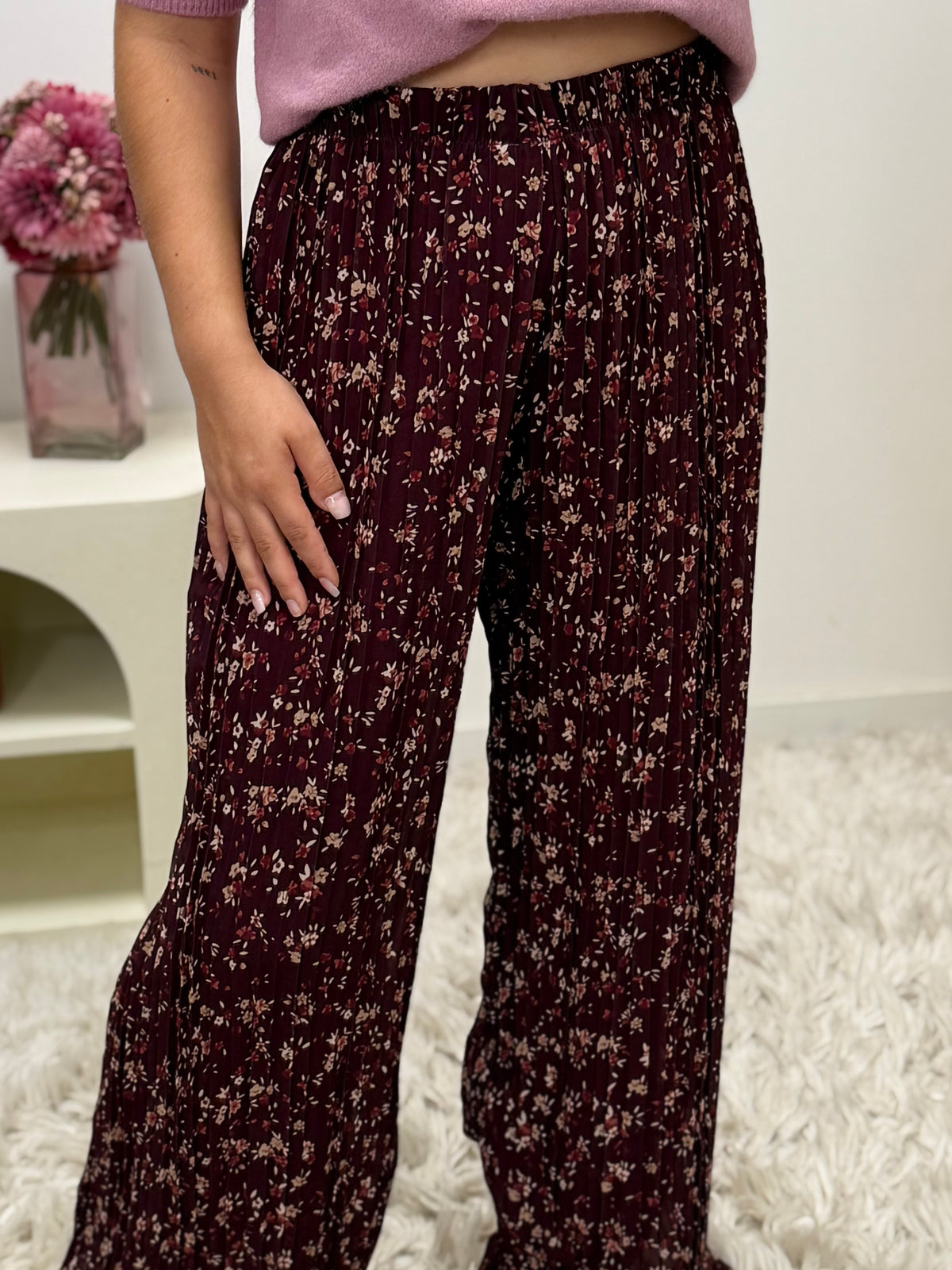 pantalon Pantalon MIRA liberty bordeaux dsclothes