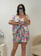 Robe-short Anna 2-en-1 en coton et lin - vue dos - Ds'Clothes