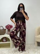 pantalon Pantalon MIRA aquarelle bordeaux dsclothes