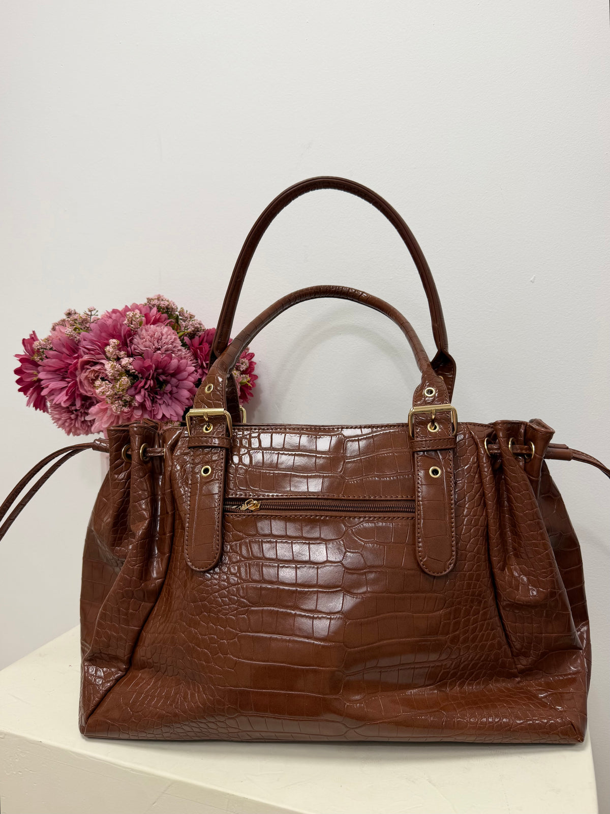 sac Sac LOLA XL croco camel dsclothes