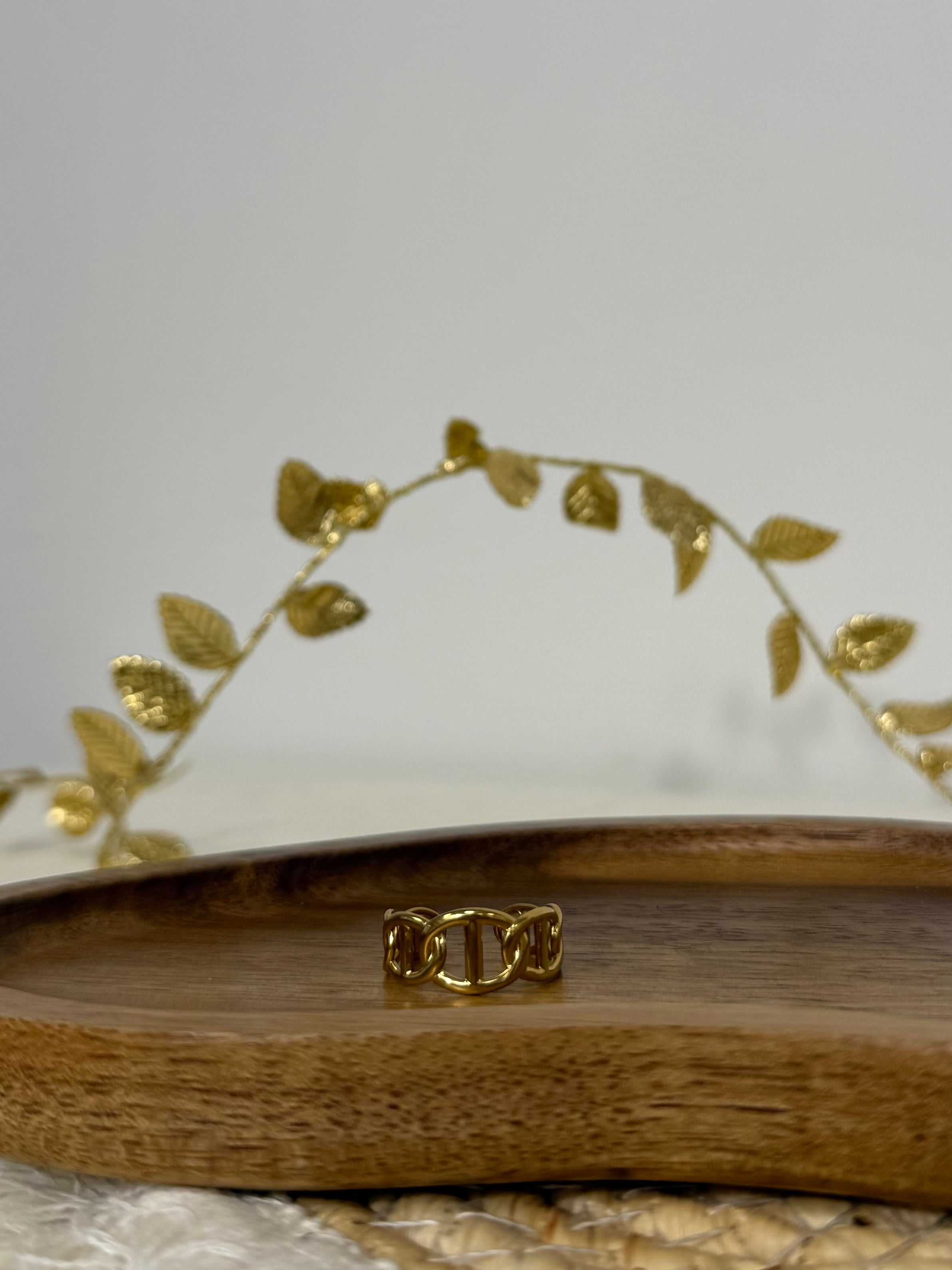 bague Bague Izac doré | Acier inoxydable dsclothes