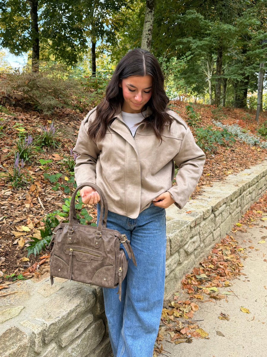 veste Veste Alba taupe dsclothes