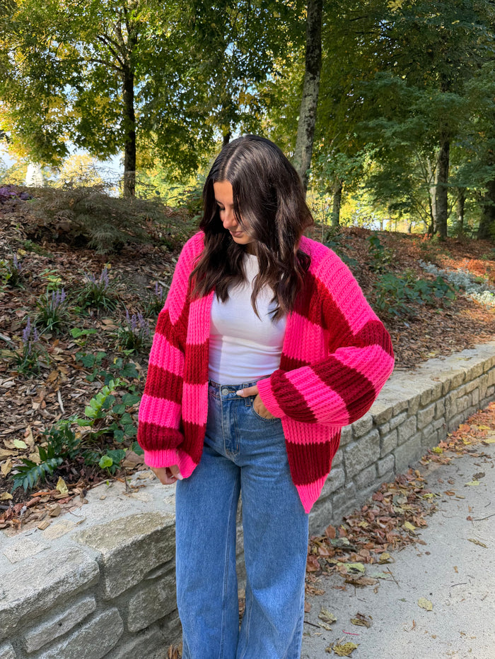 Gilet Marilou rose/rouge dsclothes