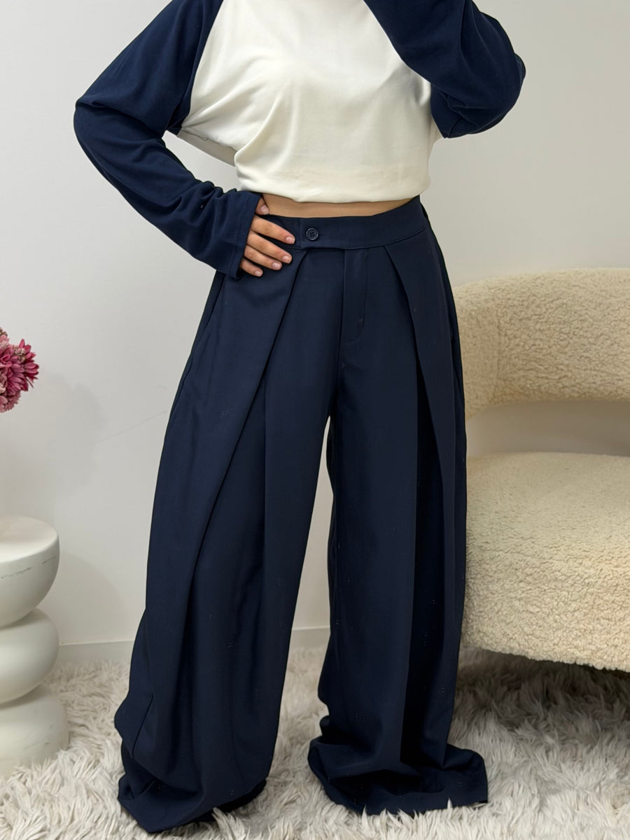 pantalon Pantalon AVA bleu marine (spécial GRANDE) dsclothes