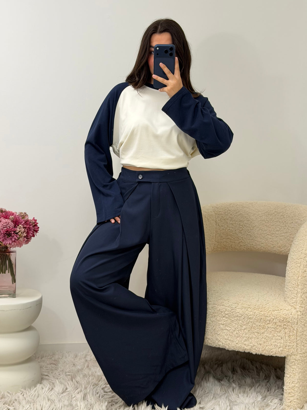 pantalon Pantalon AVA bleu marine (spécial GRANDE) dsclothes