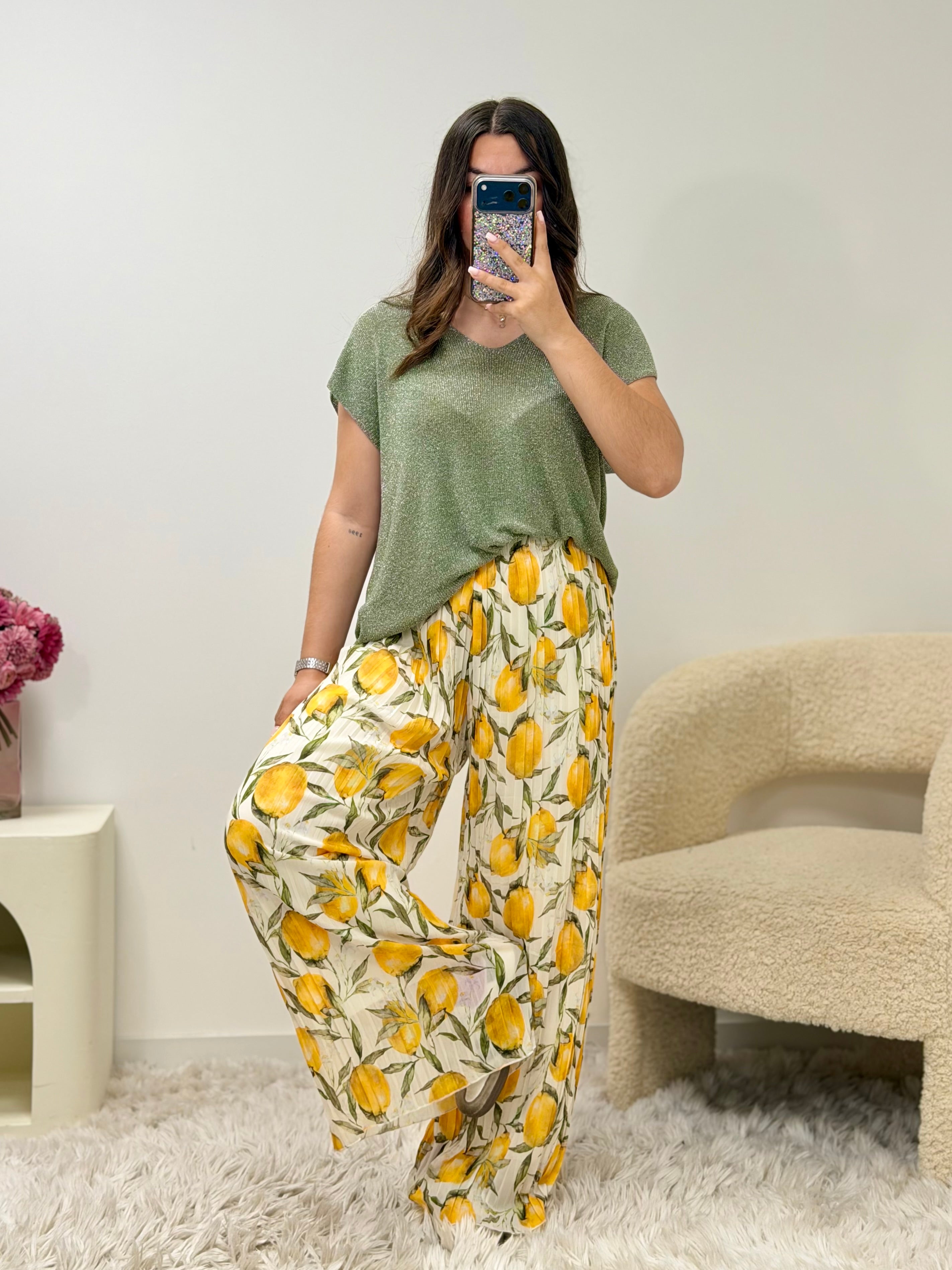 pantalon pantalon MIRA citron dsclothes