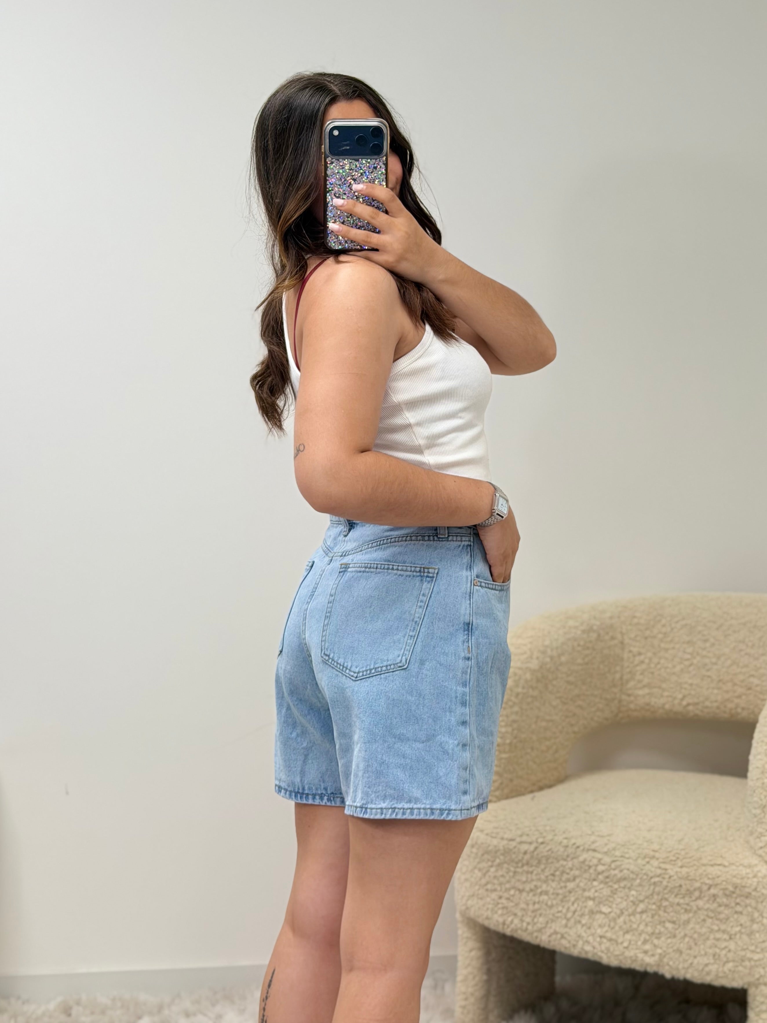 short Short long ALIX bleu dsclothes