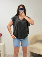 haut Haut à paillettes noir dsclothes