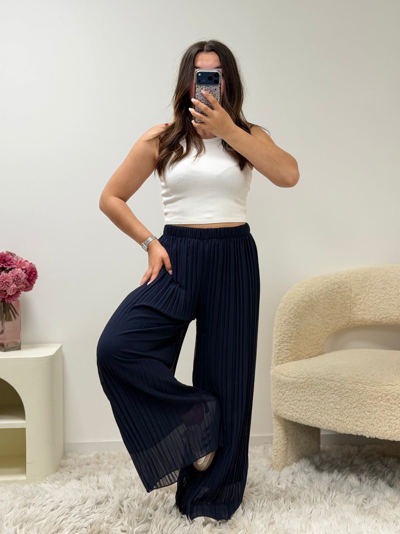pantalon pantalon ROMY bleu marine dsclothes