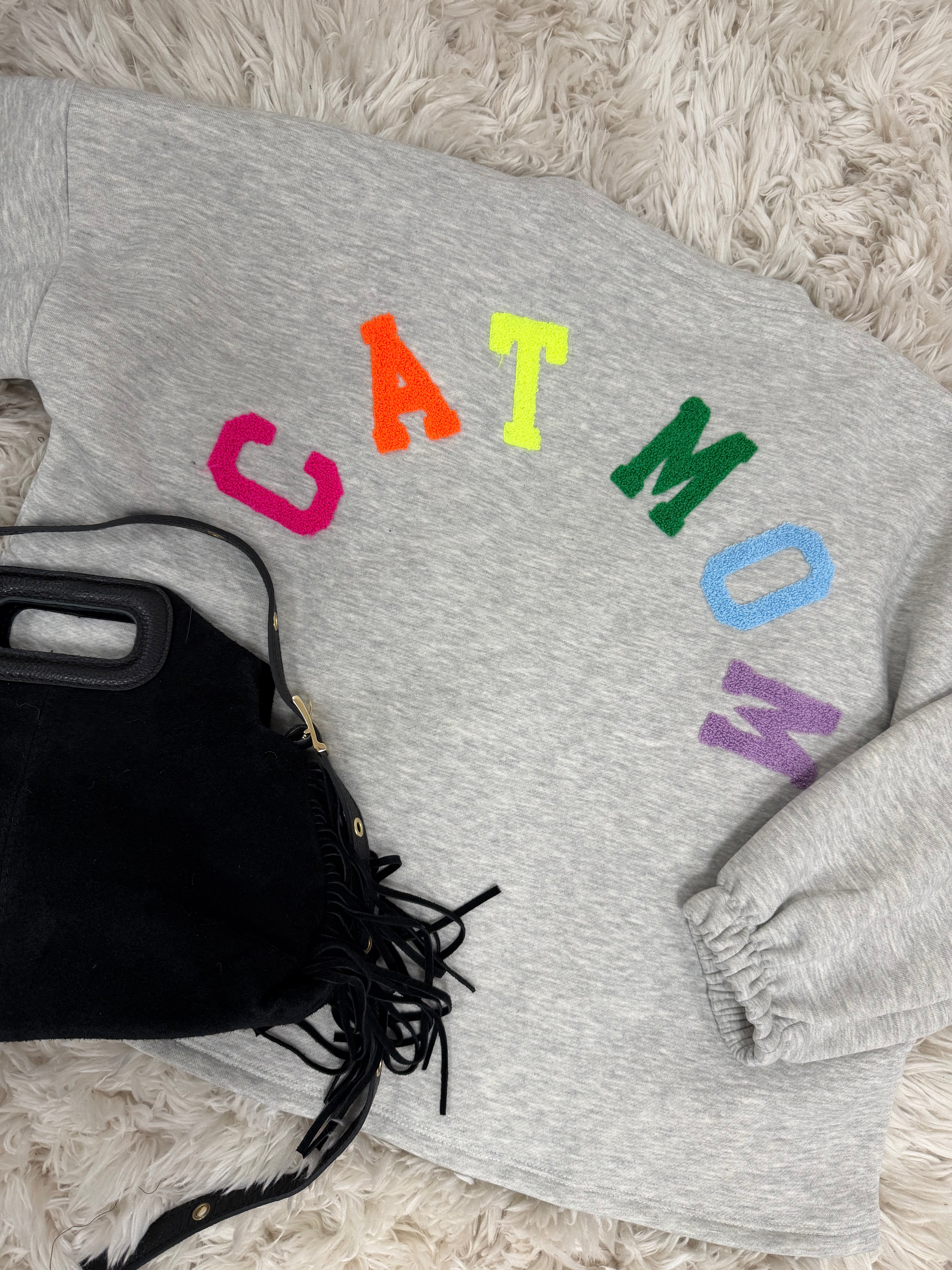 sweat Sweat CATMOM gris dsclothes