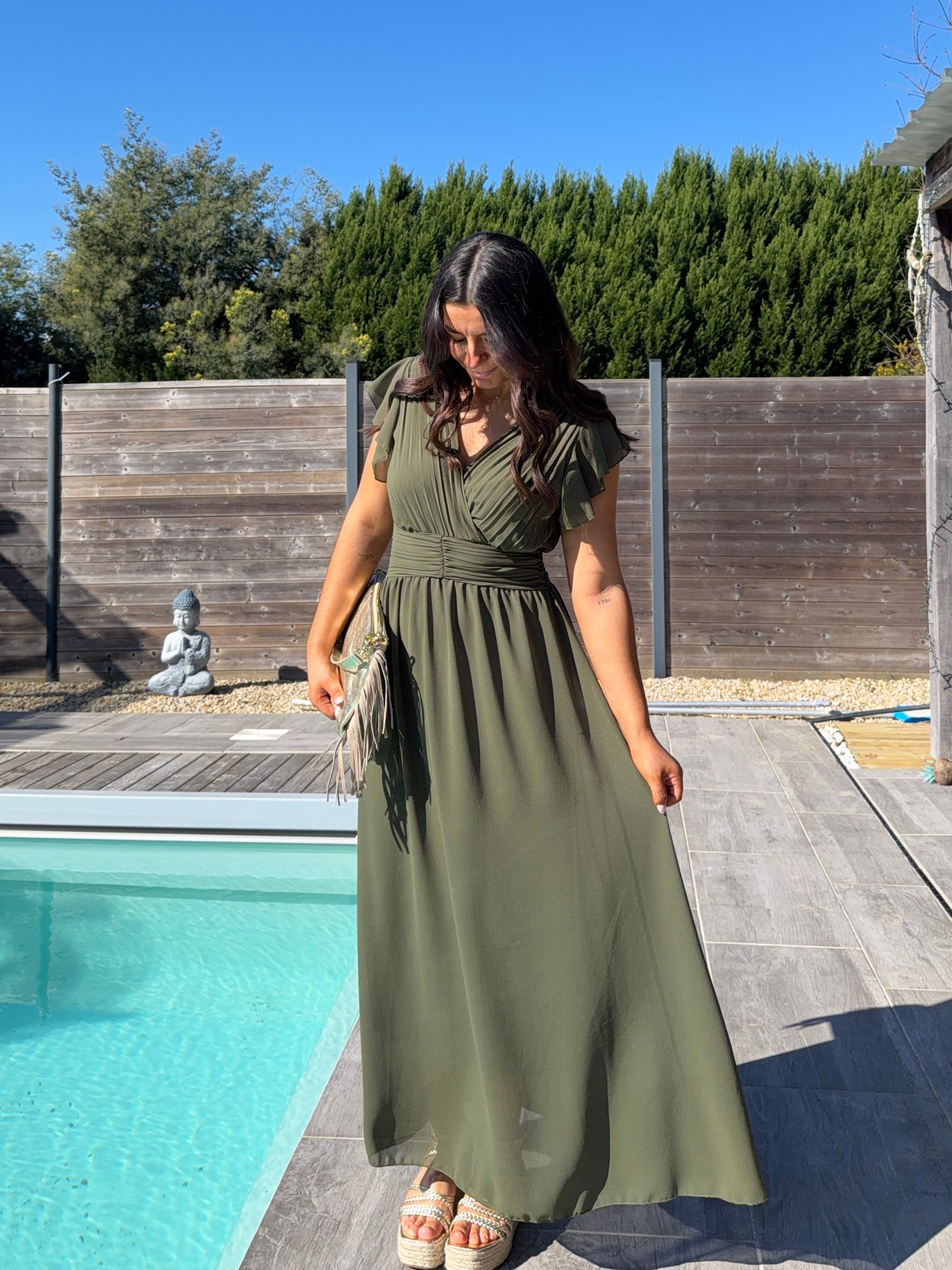 robe Robe ÉVA kaki dsclothes