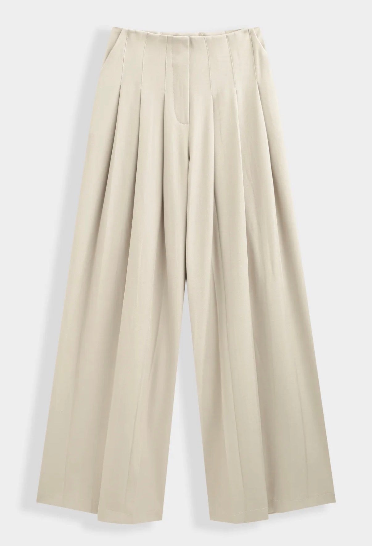 Pantalon tailleur beige