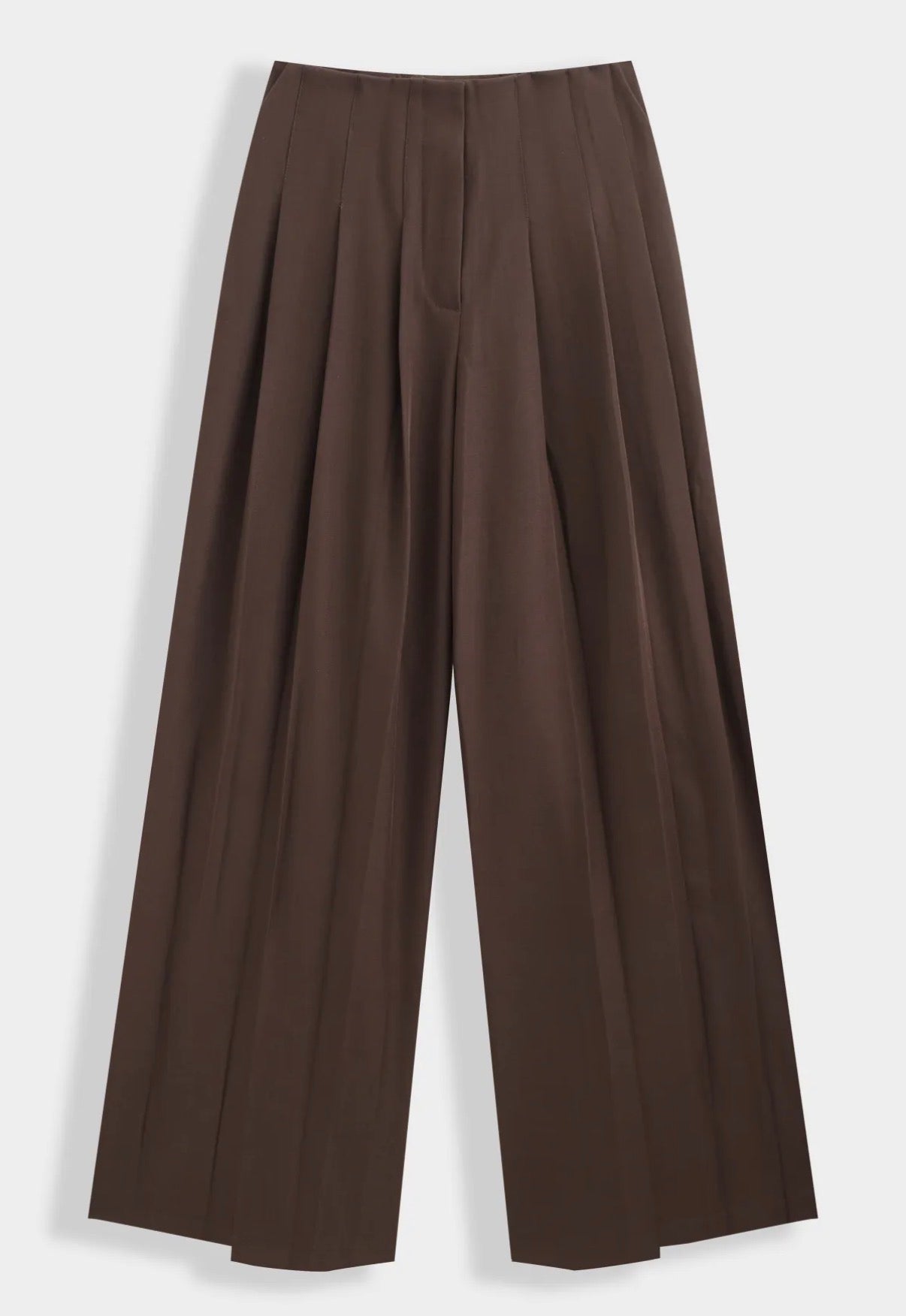 Pantalon tailleur marron
