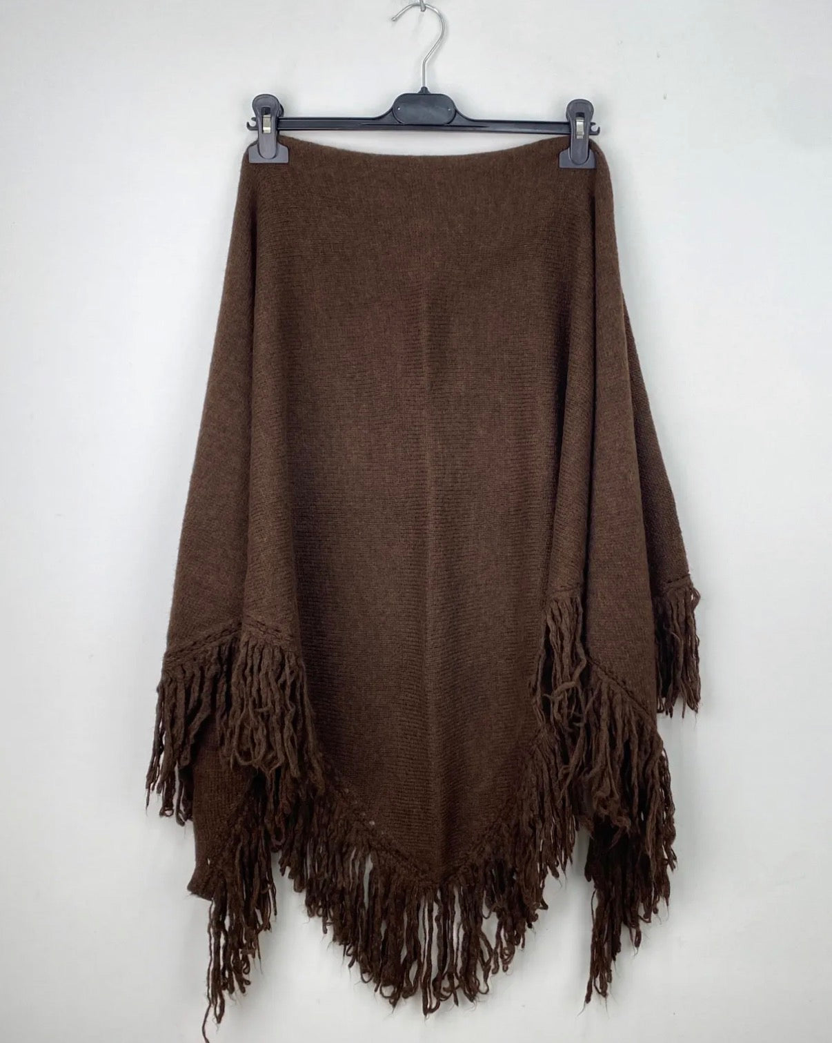Écharpe en laine marron