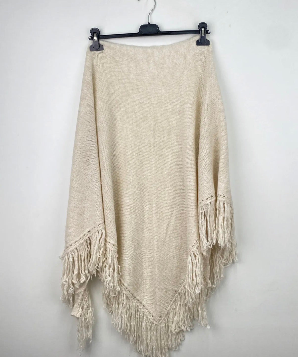 Écharpe en laine beige